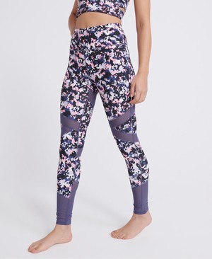 Superdry Studio Leggings Női Sportruházat Lila/Rózsaszín | JMFTO1380